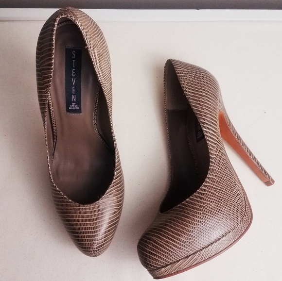 Steven By Steve Madden Shoes - Steven by Steve Madden Slique Tan/Brown Pumps